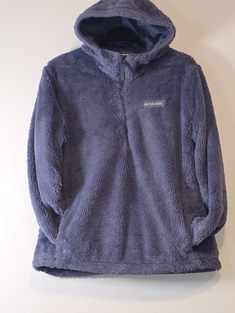 Columbia Hooded Teddy Fleece Jacket - Blue